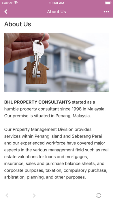 BHL Consultants P & F Sdn Bhd Screenshot