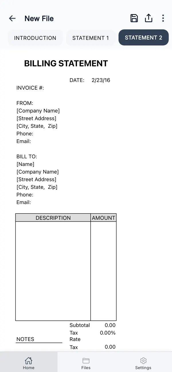Screenshot #3 pour Billing Statement
