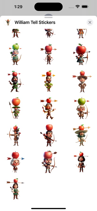 William Tell Stickers