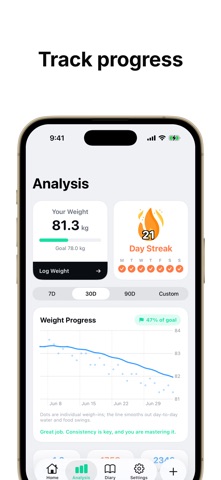 Swoop: Track Calorie & Weight Screenshot 6 of 8