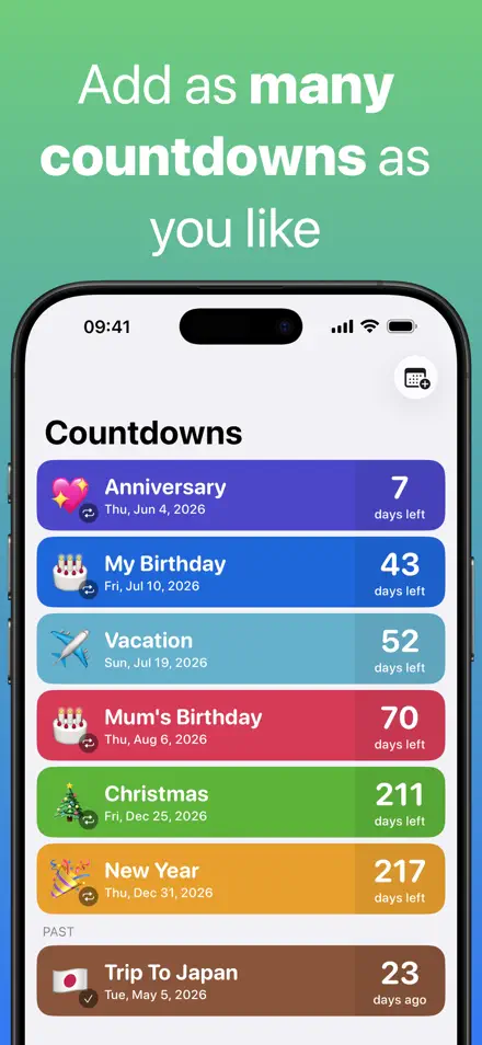 Countdown screenshot 1