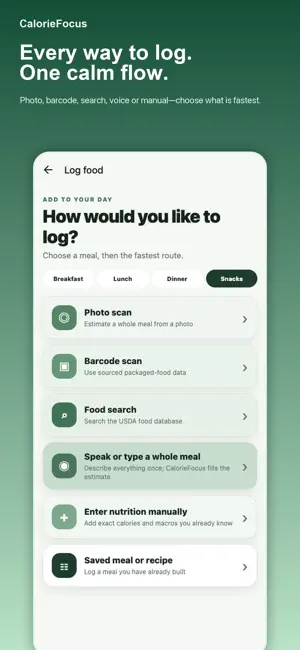 CalorieFocus screenshot 2