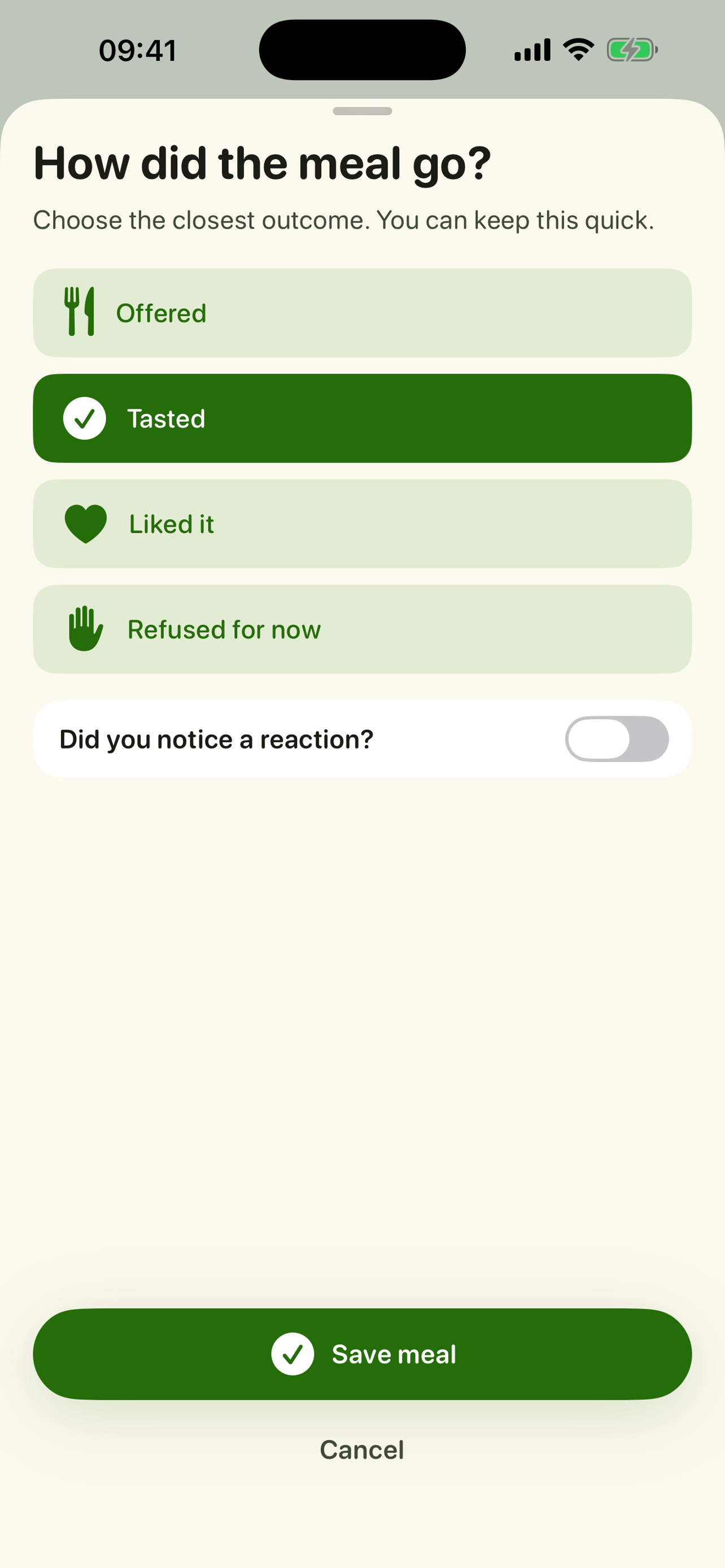 FeedingUp: Baby Food Tracker screenshot 4
