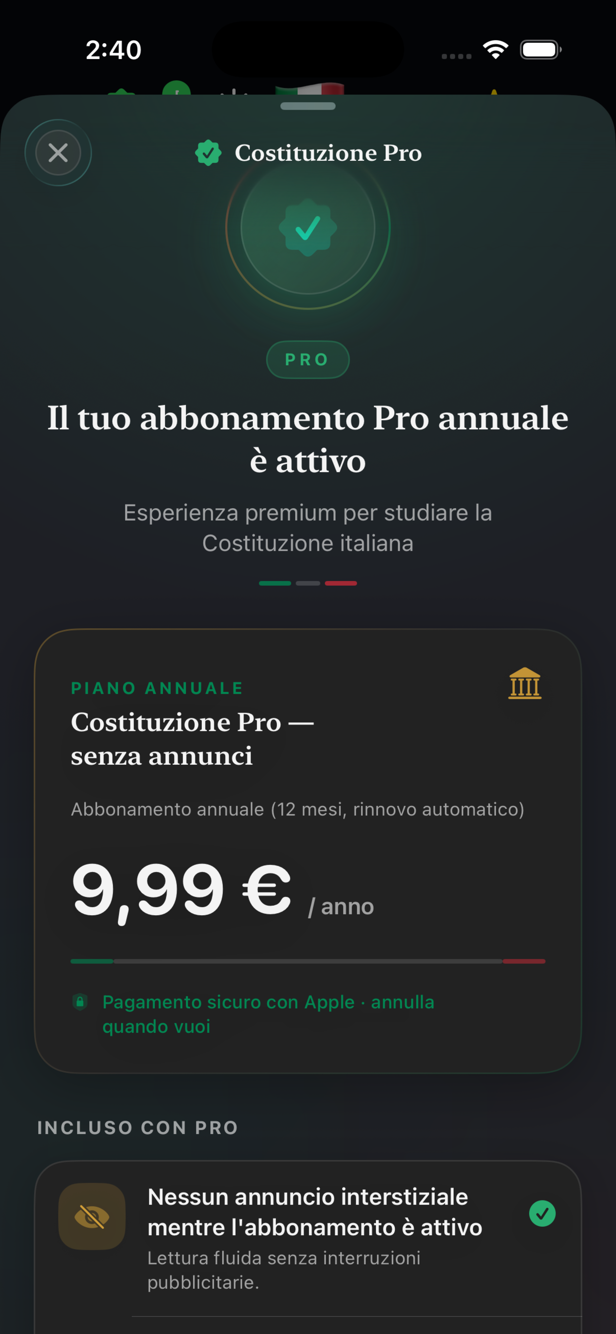 Costituzione d'Italia screenshot 5