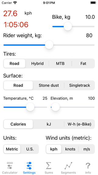 Screenshot #2 pour Bike Calculator Pro
