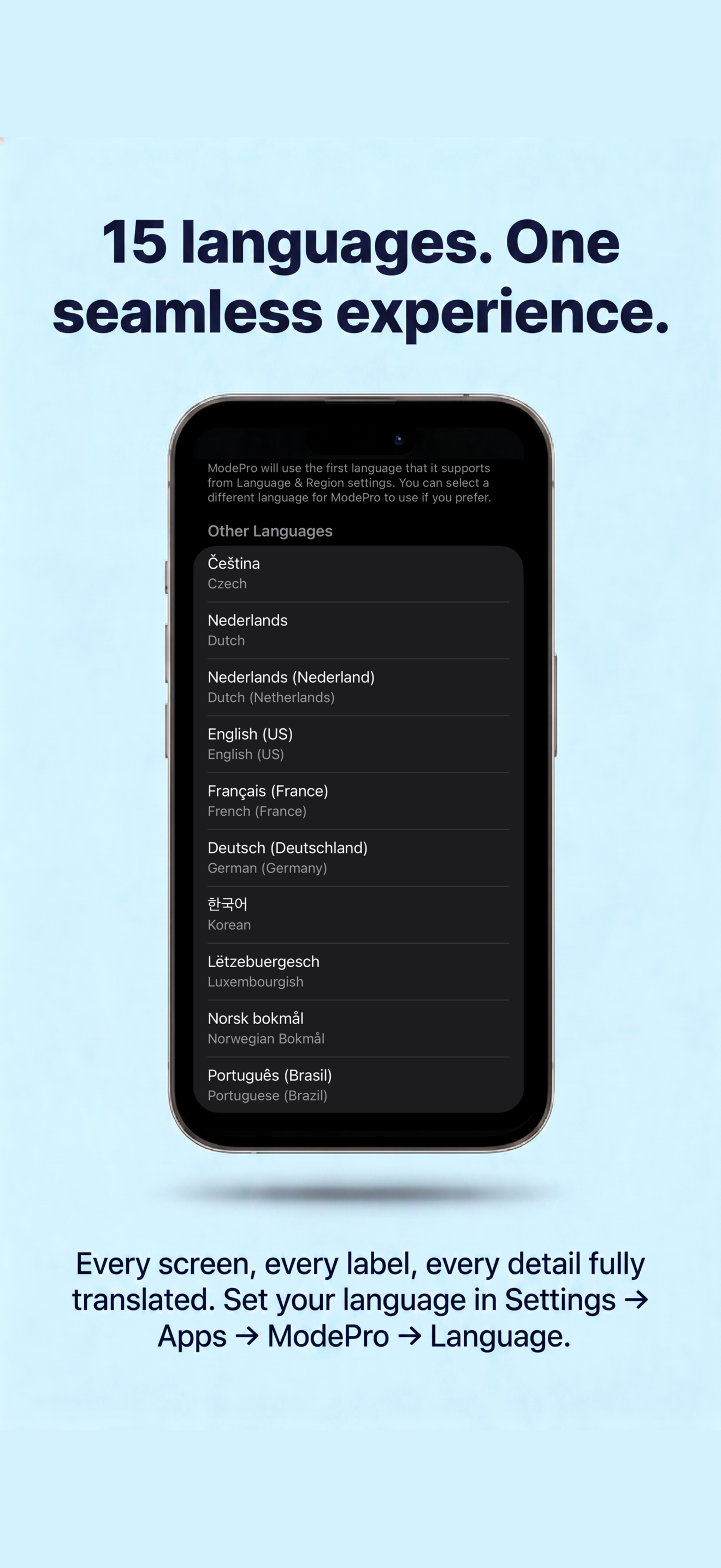 ModePro screenshot 10