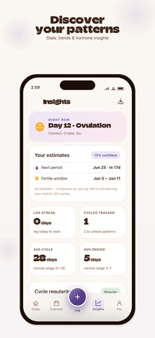 Girl Harmony: Period Tracker iPhone screenshot