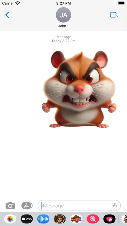 Angry Hamster Stickers screenshot-3