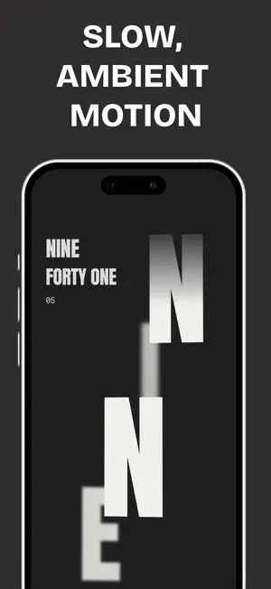 Brutal Time: Typographic Clock screenshot 3