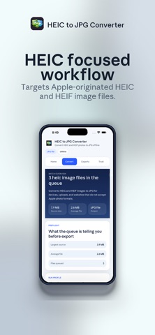 HEIC to JPG Converter iPhone screenshot