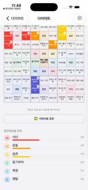 Mandalart Daily: Goals screenshot 2