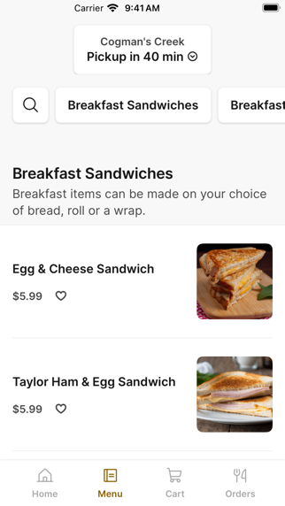 Cogman’s Creek iPhone screenshot 2 - Food & Drink app
