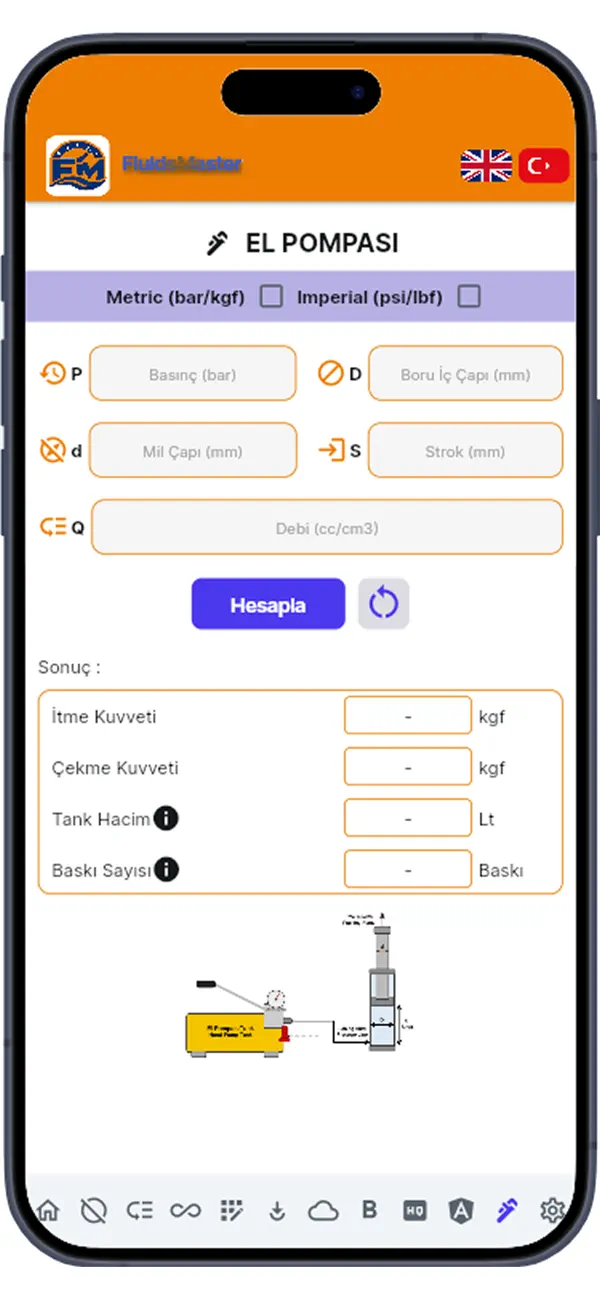 Screenshot #1 pour FluidsMaster: Hidrolik Hesap