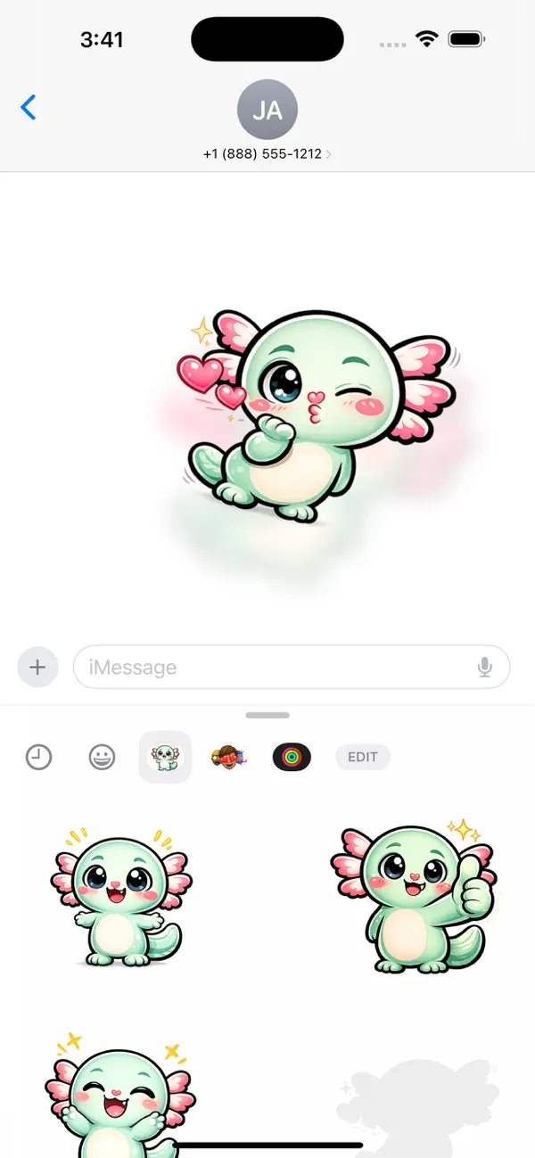 Screenshot #3 pour Axolotl Emoji