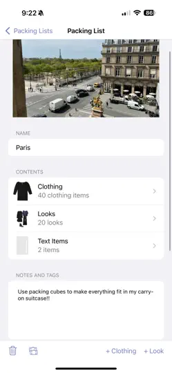 Screenshot von Stylebook auf dem iPhone 5