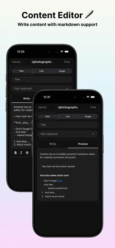 Artemis - read, upvote, post screenshot 4 of 7