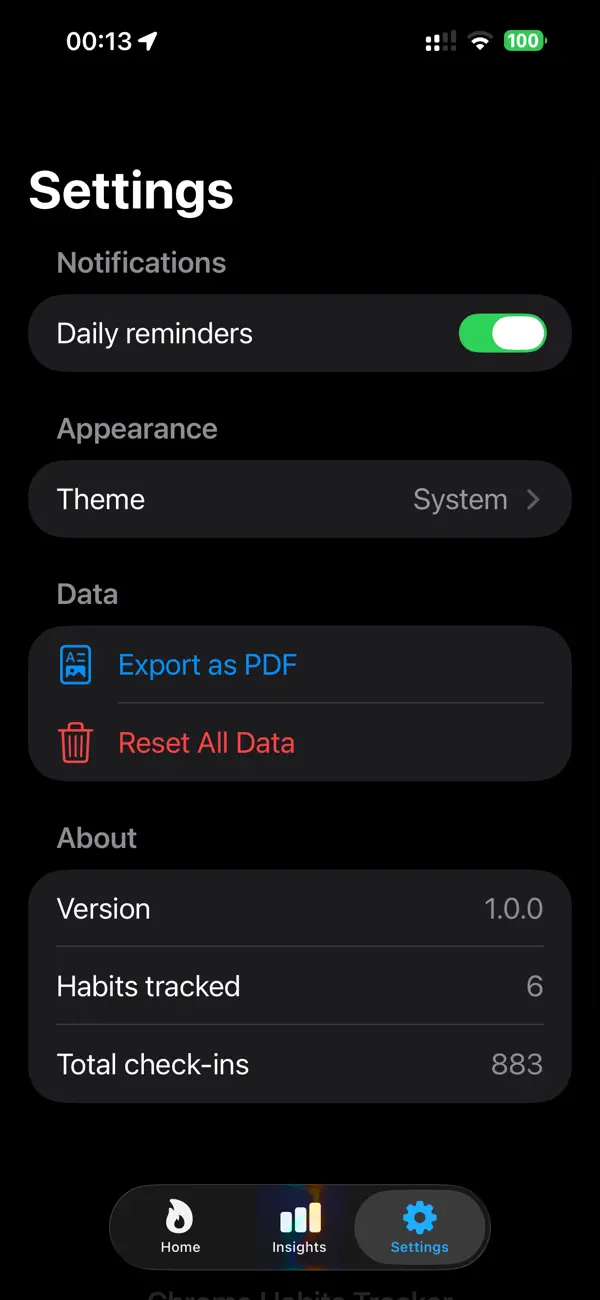 #6. Chroma Habits Tracker (iOS) Av: Gianfranco Antenucci
