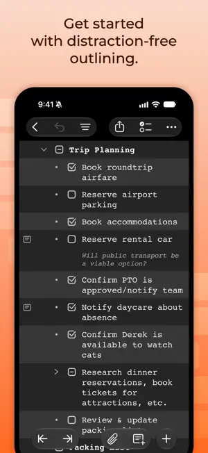 OmniOutliner 6 screenshot 2
