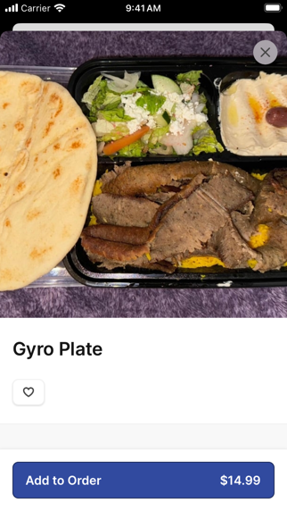 Niro's Gyros iPhone screenshot 4 - Food & Drink app