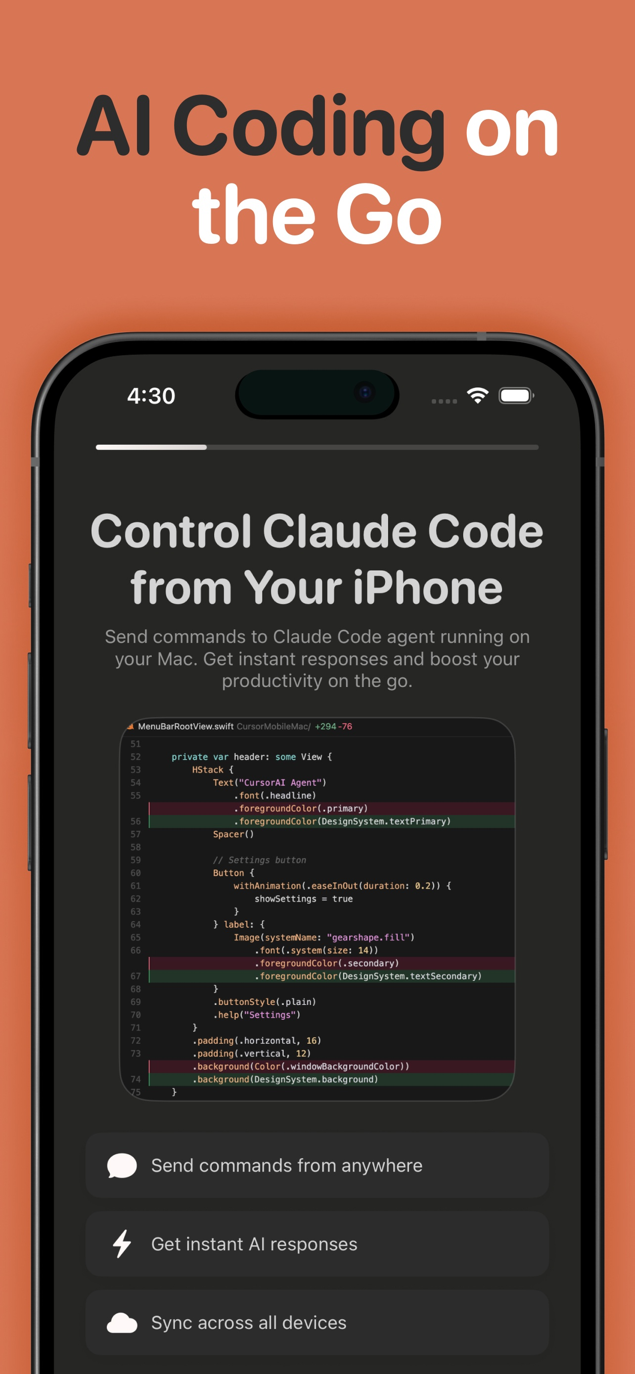 Mobile IDE for Claude Code
