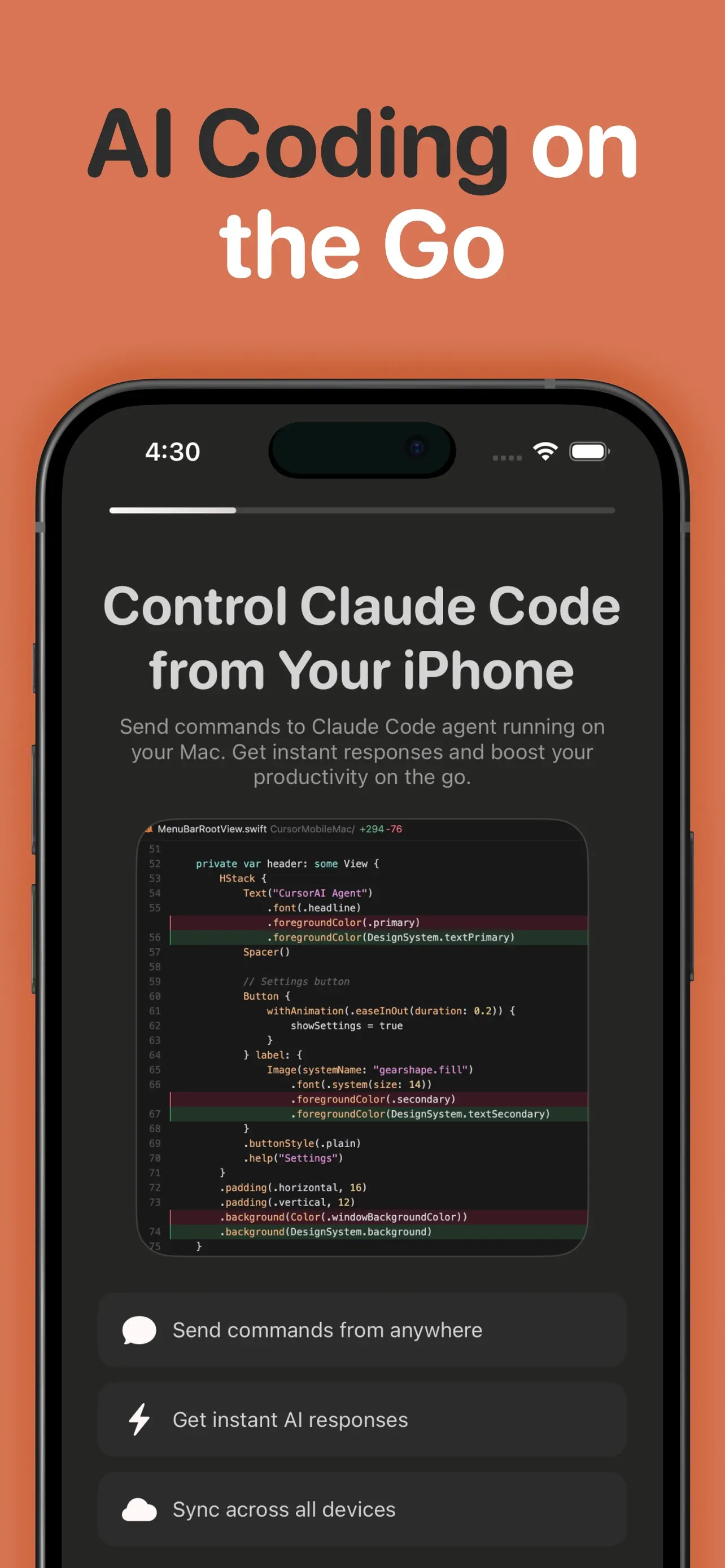 #1. Mobile IDE for Claude Code (iOS) Podle: Andrei Ramaniuk