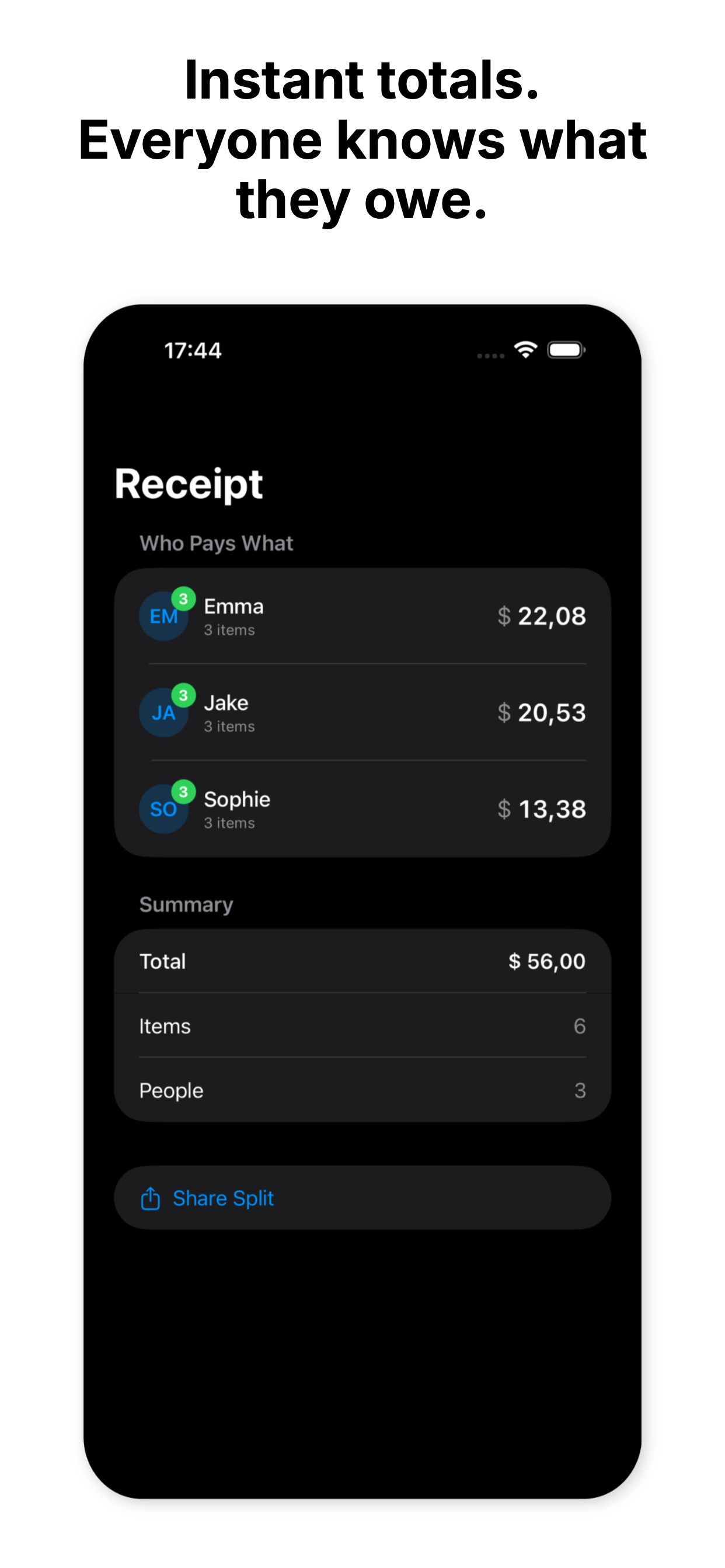 SplitReceipt - Scan & Share screenshot 5