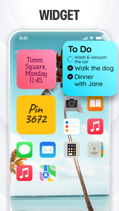 Sticky Notes & Color Widget Screenshot