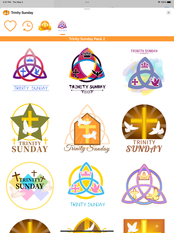 Screenshot #6 pour Trinity Sunday Stickers
