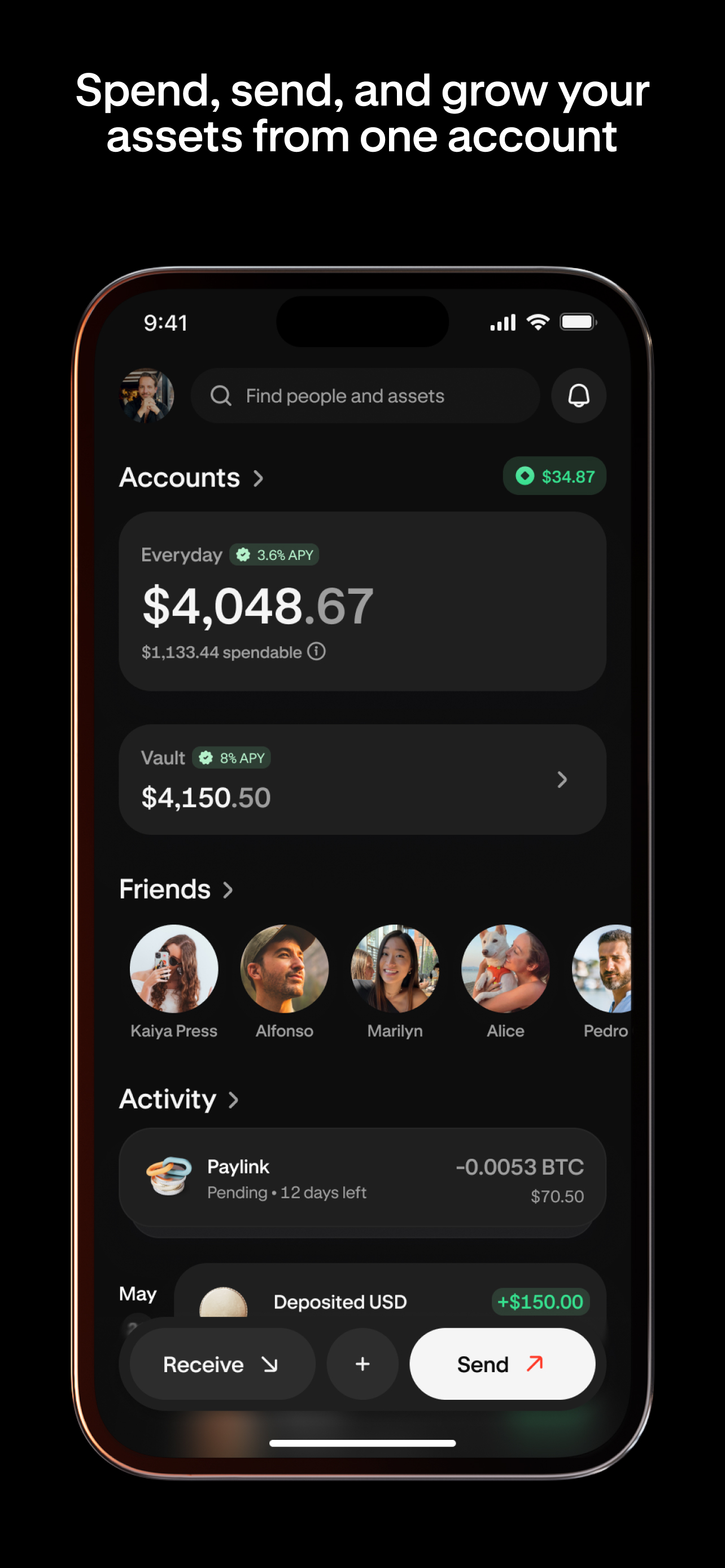 Krak: Money & Crypto Transfer