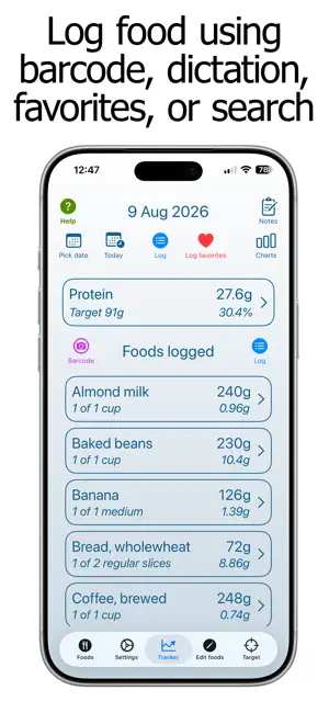 Protein Counter and Tracker screenshot 1
