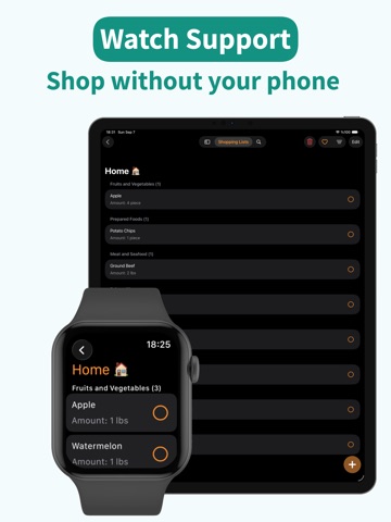 Shopping Cart - Organize Lists iPad screenshot