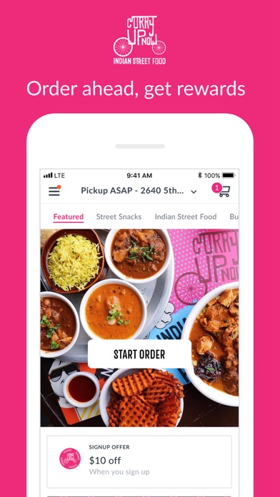 Curry Up Now - Ordering iPhone screenshot 1 - Food & Drink app
