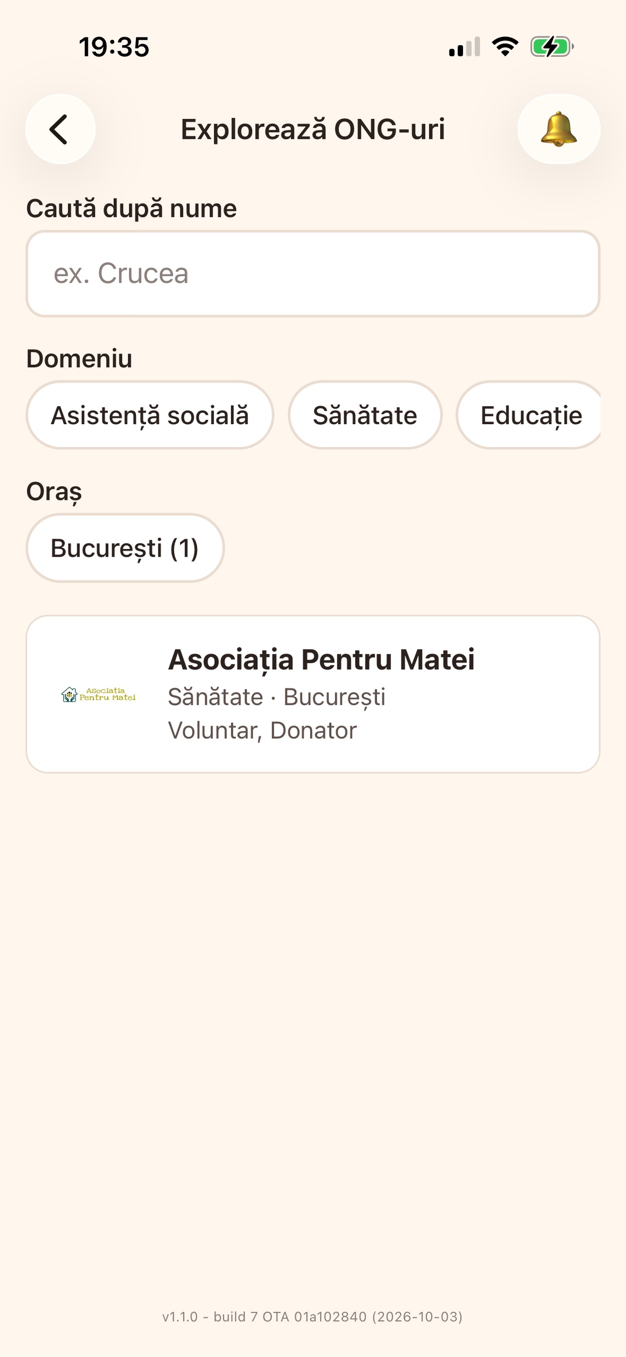 Screenshot 2 of Binefăcători – Voluntariat ONG