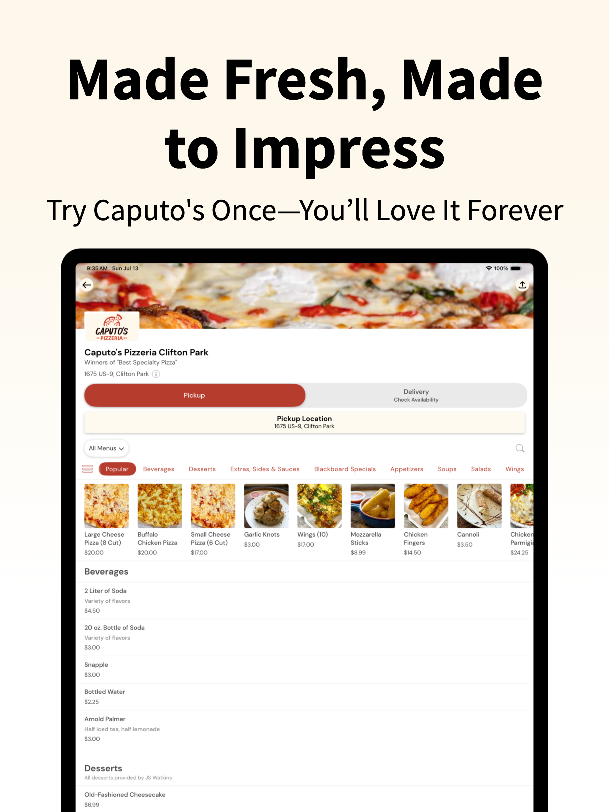 Caputo's Pizzeria Clifton Park