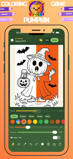 Pumpkin Coloring Game Book screenshot 3