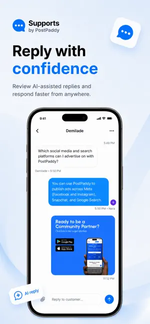 Supports by PostPaddy screenshot 2
