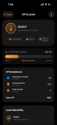TimeCapsules screenshot