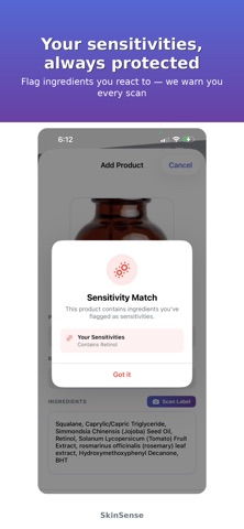 SkinSense: Ingredient Checker screenshot