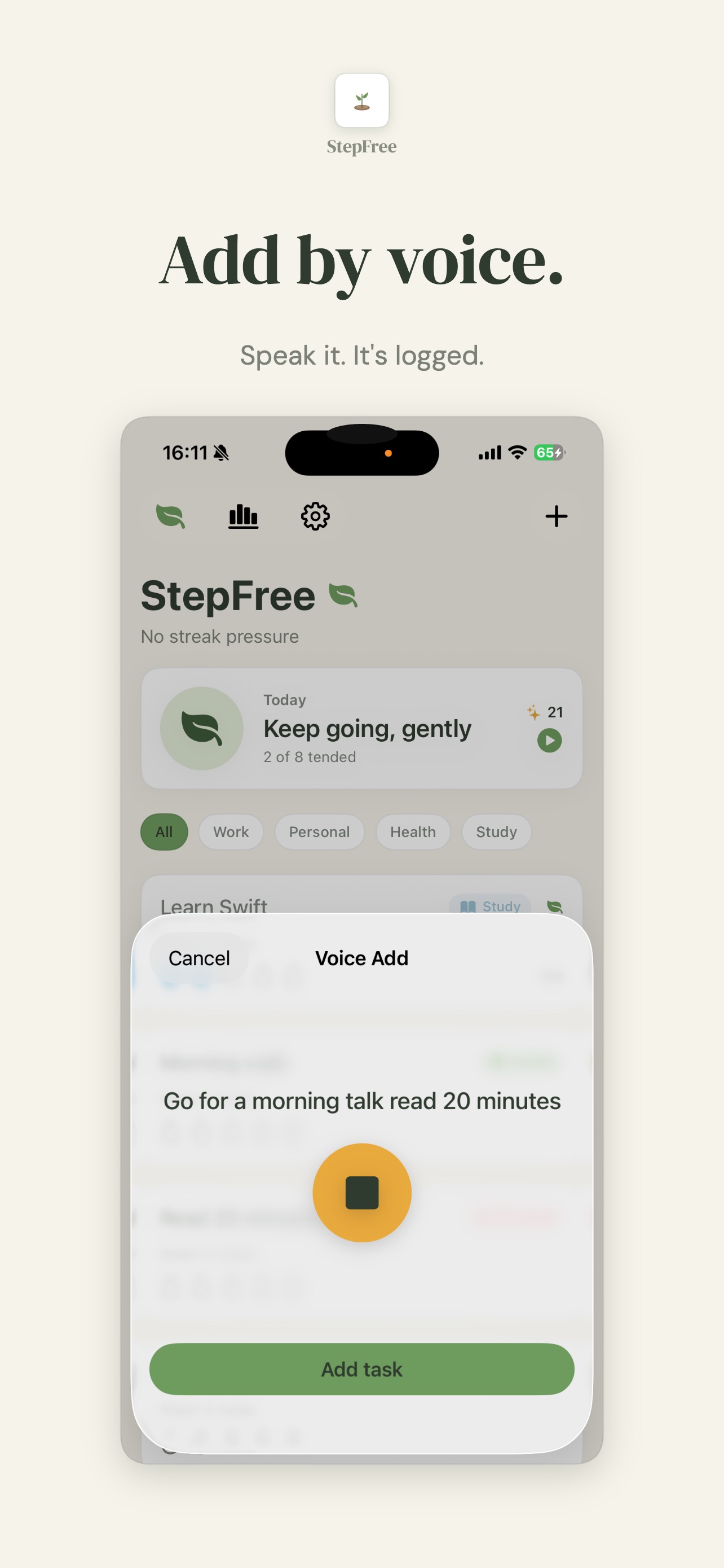 Screenshot 4 of StepFree – Habit Tracker