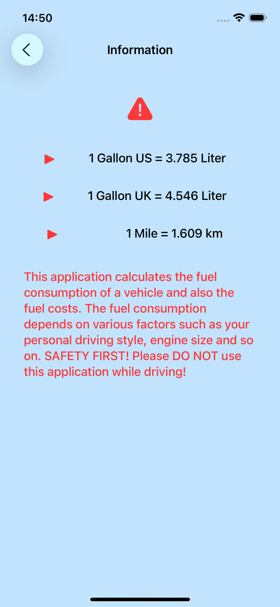 MyFuelCalc screenshot 4