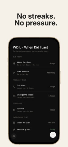 WDIL - When Did I Last Screenshot 6 of 6