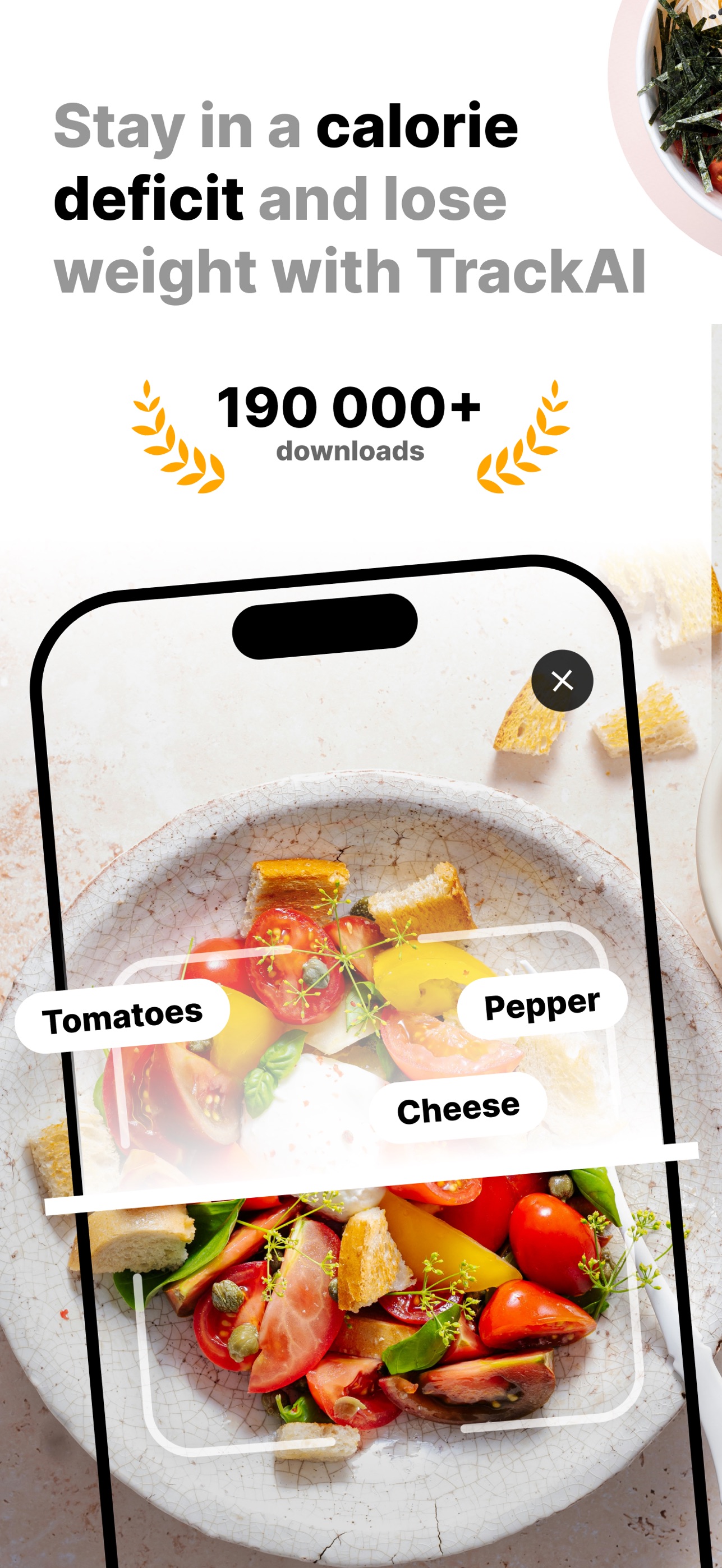 Screenshot 1 of Calorie Counter: TrackAI