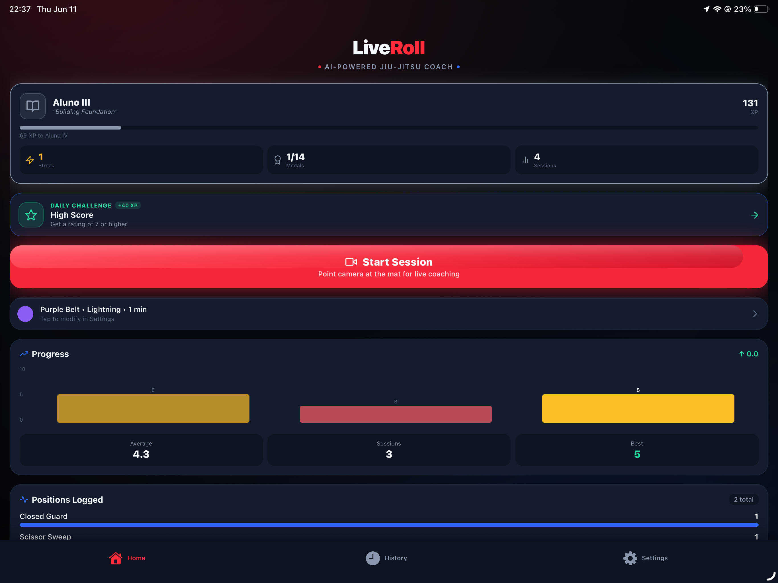 LiveRoll: Jiu-Jitsu AI Coach screenshot 7