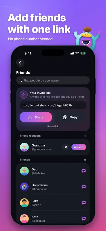 BingleChat: Video Messages screenshot 5 of 5