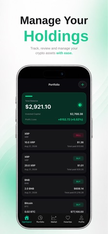 CoinFlow: Crypto Portfolio Screenshot 3 of 6
