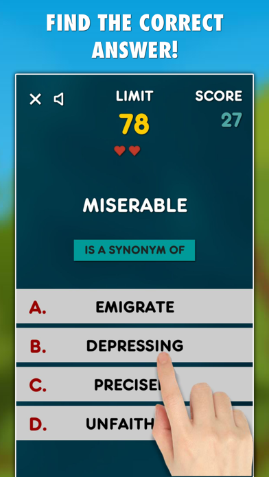 Synonyms Game Screenshot