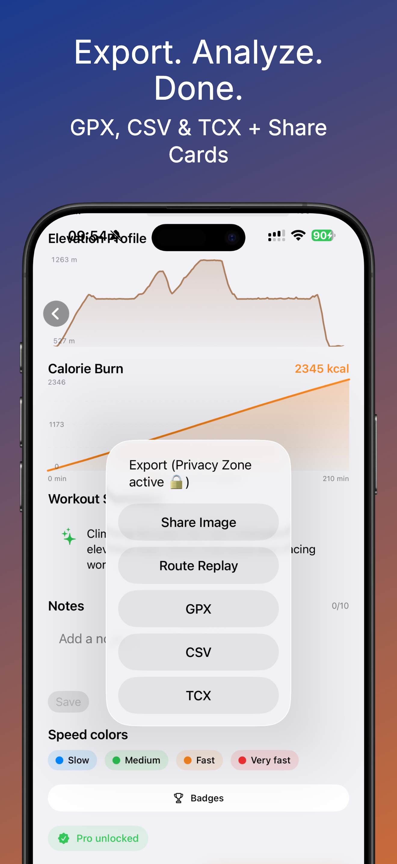 Trailcast - Workout & Analysis