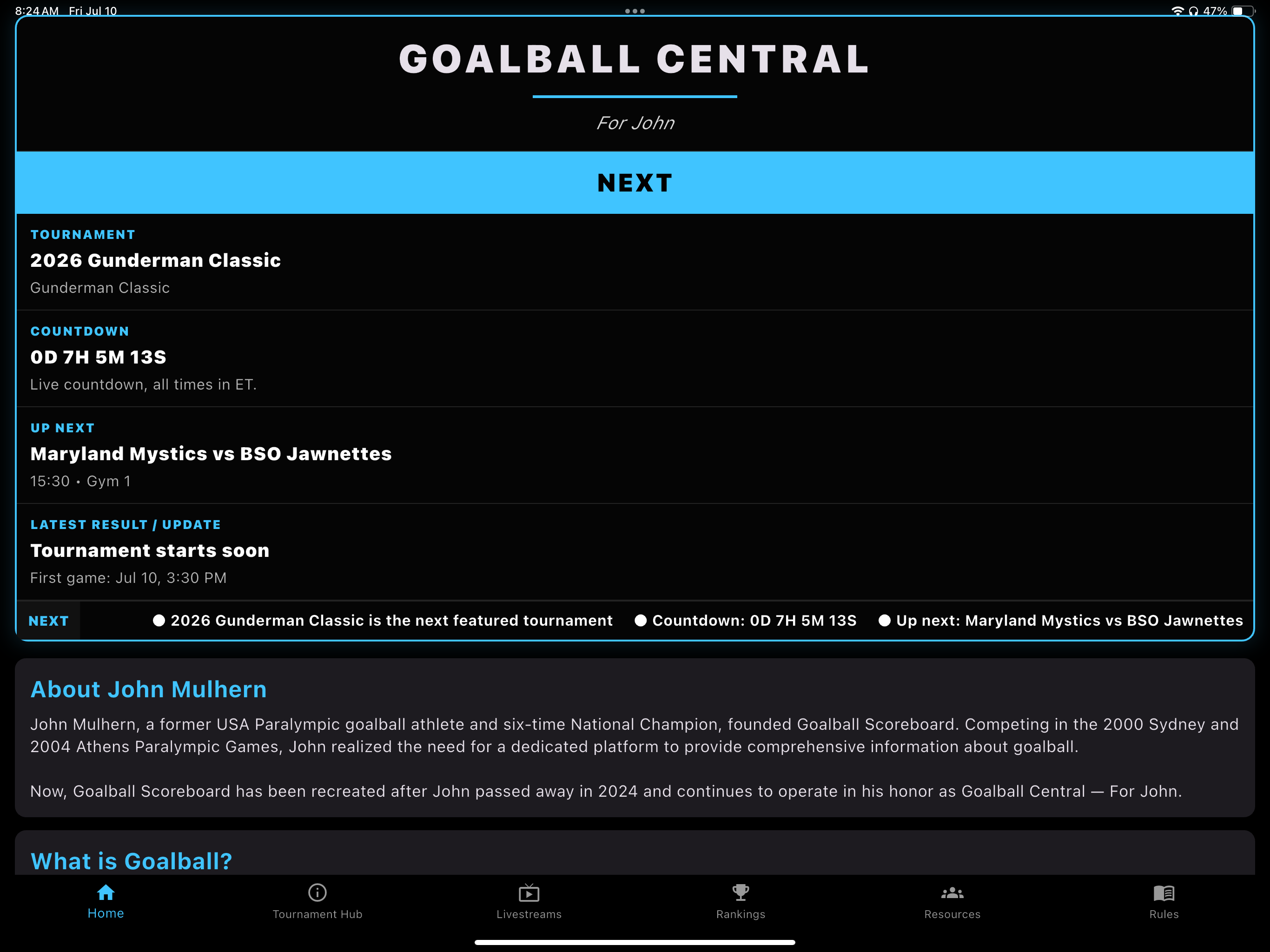 Goalball Central screenshot 11