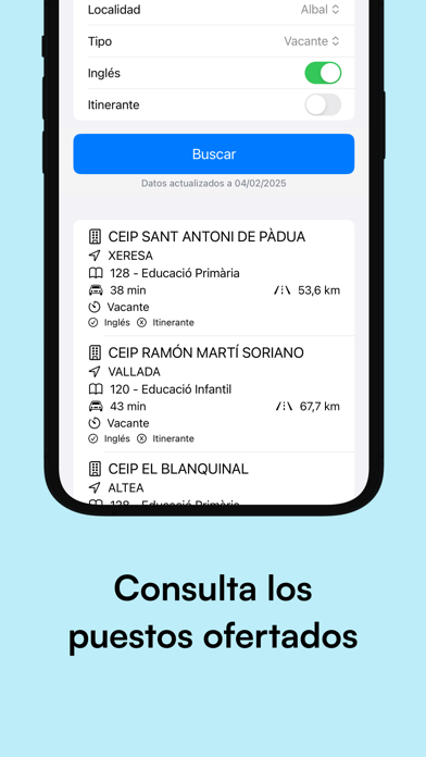 Docentes GVA Screenshot