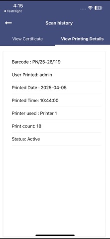 KSWA SeQR Scan screenshot